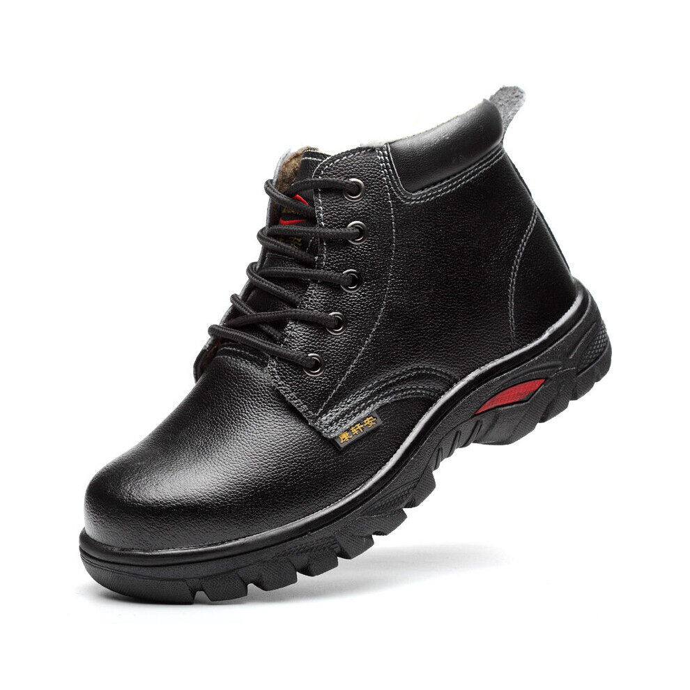 Work Boots Steel Toe Man Shoe Leather Safety Waterproof Shoes Winter Snow Boots Prevent Smashing Piercing Safety Boots 885661032542