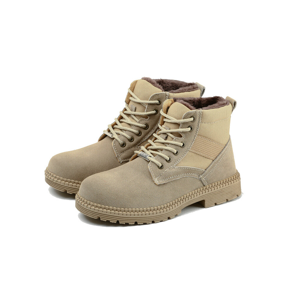 Winter Boots Men Steel Toe Cap Safety Boots Work Shoes Men Puncture-Proof Work Boots Plush Warm Safety Shoes Boots H581 885661032818