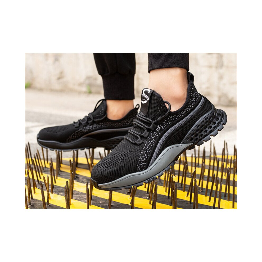 Steel Toe Safty Boots Men Summer Work Shoe Anti Piercing Lightweight Breathable Indestructible Working Shoes Man Safety Sneaker 885661048598