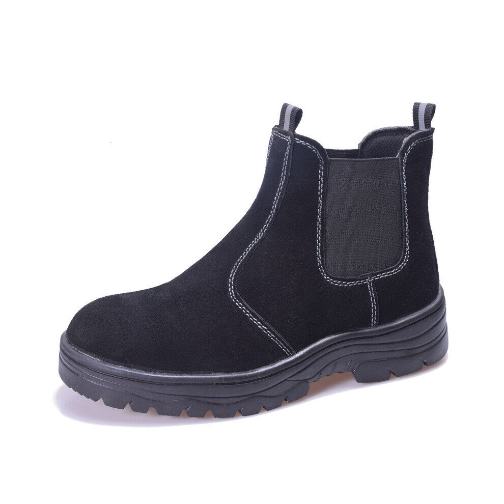 Cow Suede Work Safety Boots Men Anti-Puncture Work Shoes Anti Puncture High Top Indestructible Steel Toe Shoes Men Safty Boots 885661067049