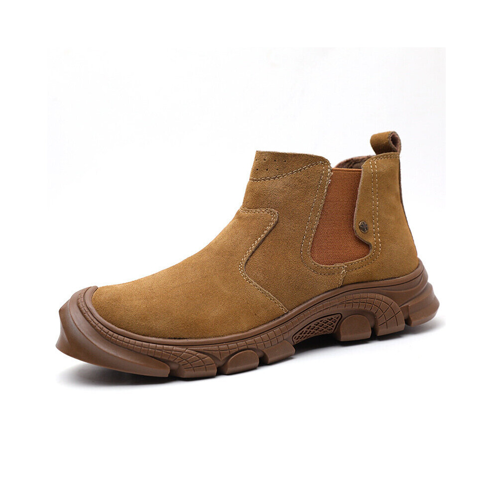 Labor Insurance Shoes Men's Steel Toe Cap Anti-Smashing Anti-Piercing Wear-Resistant Breathable Light Work Shoes Safety Shoes 885661146881