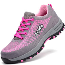 Construction Women Safety Shoes Female Steel Toe Shoes Work Sneakers Anti-Smash Breathable Work Shoes Women Work Safety Boots