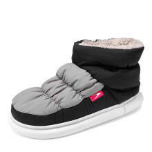 Mixed Men's Warm Shoes Low Heel Boots for Women Round Toe Flat Boots Children's Flannelproof Winter Shoes Kids Boy