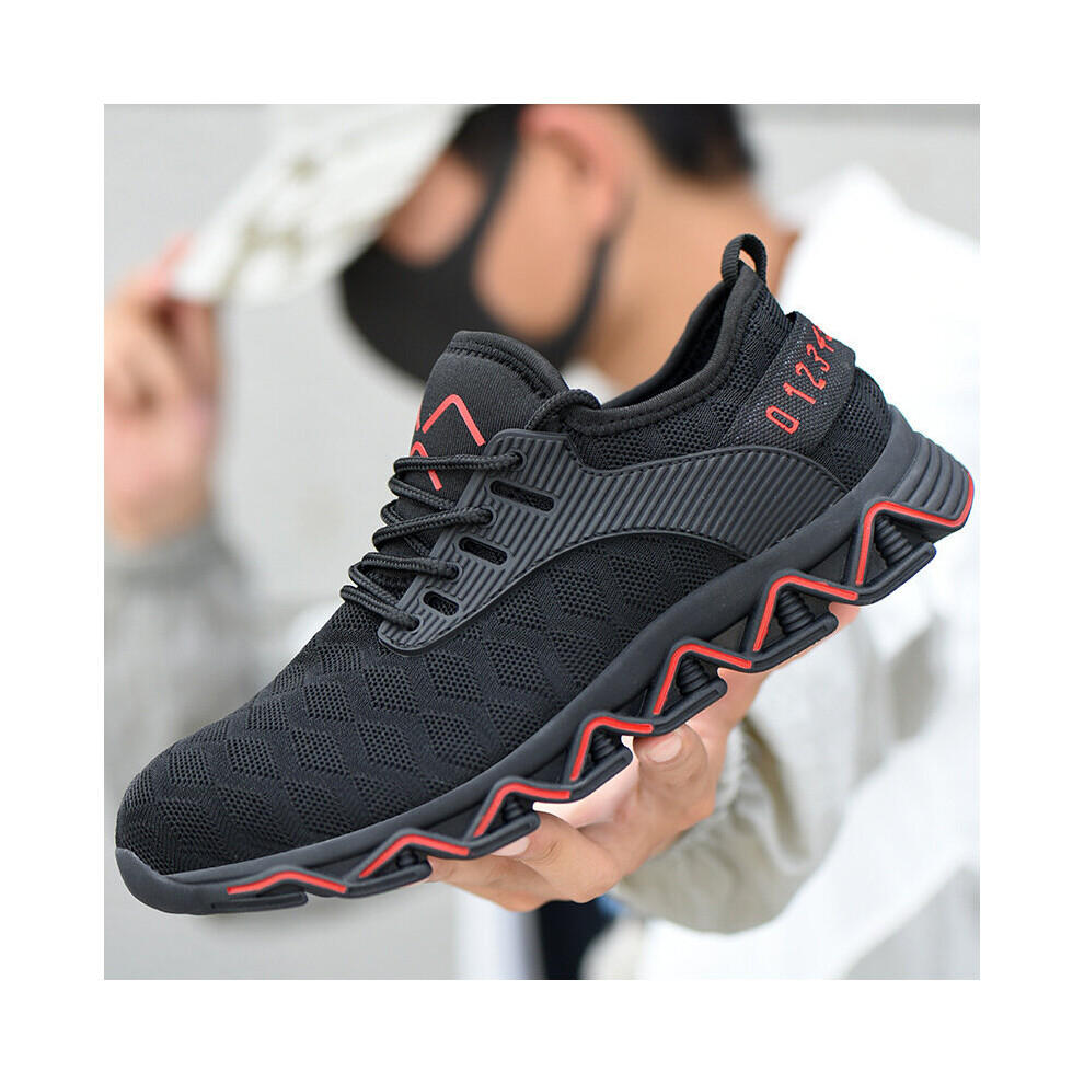 Steel Toe Safety Shoes Men's Breathable Flying Woven Unisex Work Shoes Prevent Smashing And Puncture Safety Boots Working Shoes 885661187006