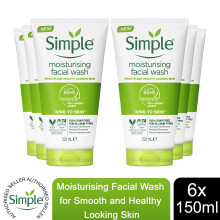(Buy 6) Simple Kind to Skin Moisturising Face Wash 150ml