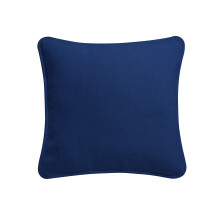 (Navy Blue, 20x20) Colorful Plain Dyed Cushion Cover 100% Cotton Home Sofa Décor Size 16" 18" 20"