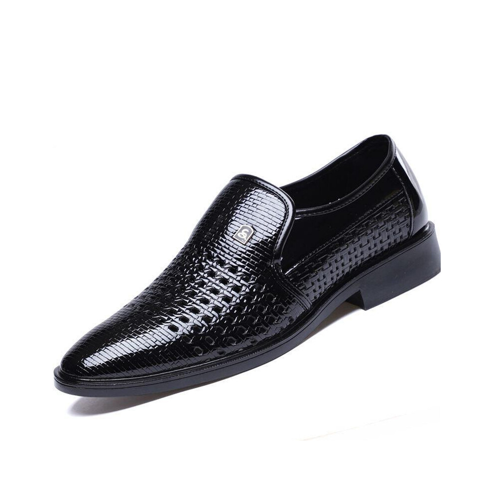 Summer Leather Men's Business Formal Shoes Hollow Out Soft Men's Oxfords Shoes Slip on Mens Flat Dress Shoes-image-OPC-PBT68K2-NEW