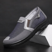 Canvas Loafers Shoes Slip On Men Casual Shoes Summer Breathable Soft Flat Driving Shoes Tenis Masculino