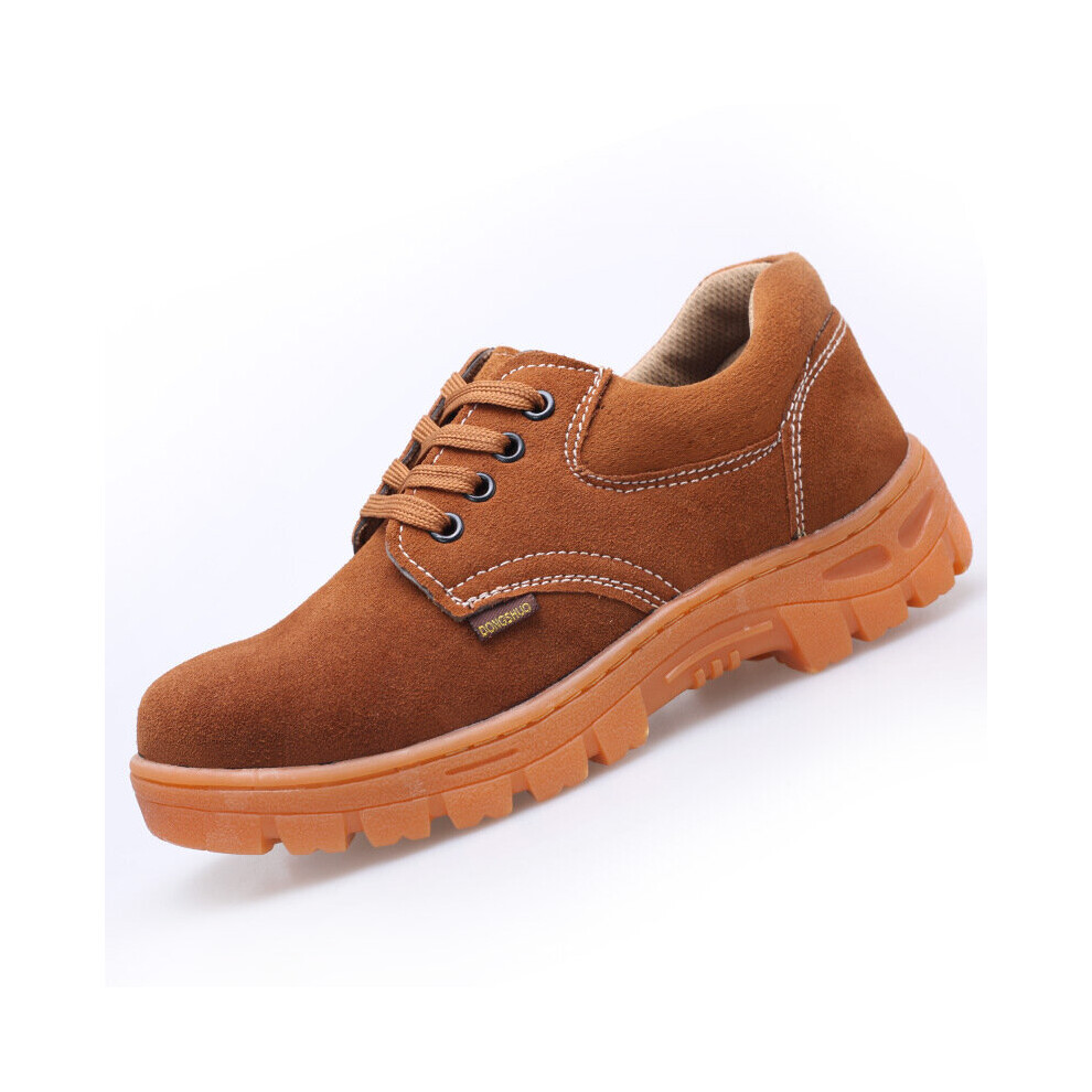 Protective Safety Shoes For Men Anti-Stab Safety Boots Cow Suede Work Shoes Men's Work Boots Indestructible Construction Shoes 885661203638