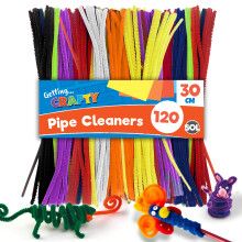 120pk Pipe Cleaners | 2 x 70pk Assorted Colours 30cm x 4mm