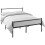 House of Home (Black, Double) Extra Strong Single Metal Bed Frame in Black - Single Bed Frames, 6ft x 4.6ft Base 8