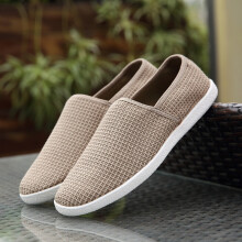 Linen Breathable Casual Flats Shoes Mens Canvas Loafers Men Canvas Shoes Slip on Fisherman Driving Footwear Shoes