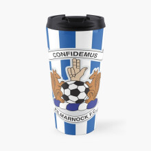 Insulated Travel Coffee Mug Kilmarnock football club logo - Stripes Stainless Steel Cup Tumbler 17oz