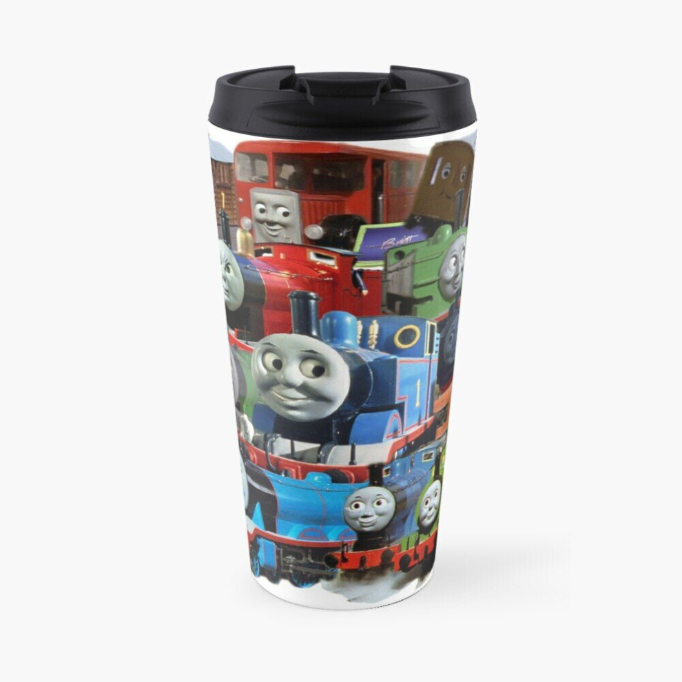 Insulated Travel Coffee Mug Thomas the Tank Engine and Friends Design Stainless Steel Cup Tumbler 17oz