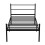 House of Home (Black, Single) Extra Strong Single Metal Bed Frame in Black - Single Bed Frames, 6ft x 4.6ft Base 7