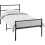 House of Home (Black, Single) Extra Strong Single Metal Bed Frame in Black - Single Bed Frames, 6ft x 4.6ft Base 4