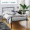 House of Home (Black, Single) Extra Strong Single Metal Bed Frame in Black - Single Bed Frames, 6ft x 4.6ft Base 1
