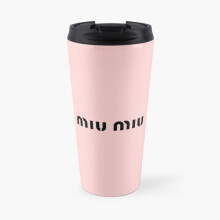 Insulated Travel Coffee Mug MIU MIU Stainless Steel Cup Tumbler 17oz