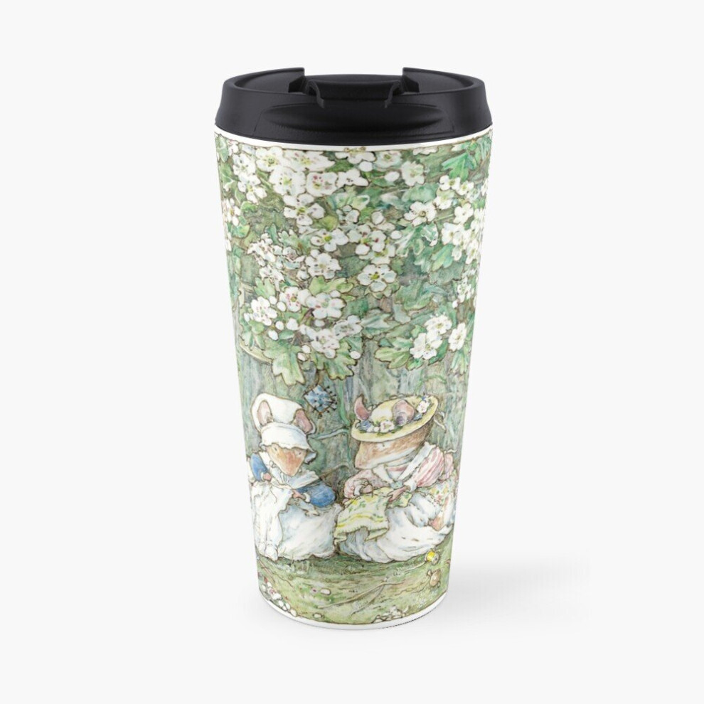 Famgem Insulated Travel Coffee Mug Brambly Hedge - Hawthorn Blossom And Babies Stainless Steel Cup Tumbler 17Oz