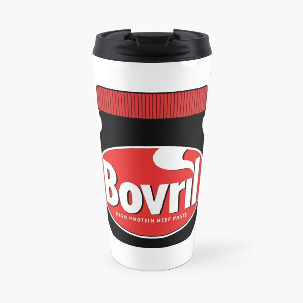 Insulated Travel Coffee Mug Bovril Illustration Stainless Steel Cup Tumbler 17oz