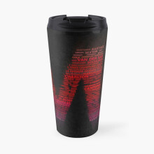 Manchester United 030 17oz Insulated Stainless Steel Travel Mug - Leak-Proof Flip Lid, Double-Walled Vacuum Cup