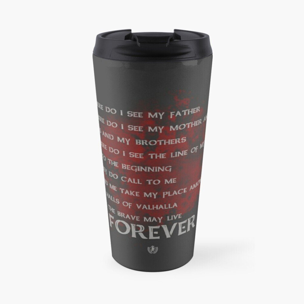 Insulated Travel Coffee Mug Viking death prayer Stainless Steel Cup Tumbler 17oz