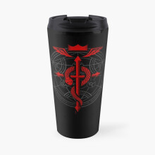 Insulated Travel Coffee Mug Fullmetal Alchemist Flamel Stainless Steel Cup Tumbler 17oz