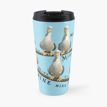 Insulated Travel Coffee Mug Mine! Seagulls from Finding Nemo Stainless Steel Cup Tumbler 17oz