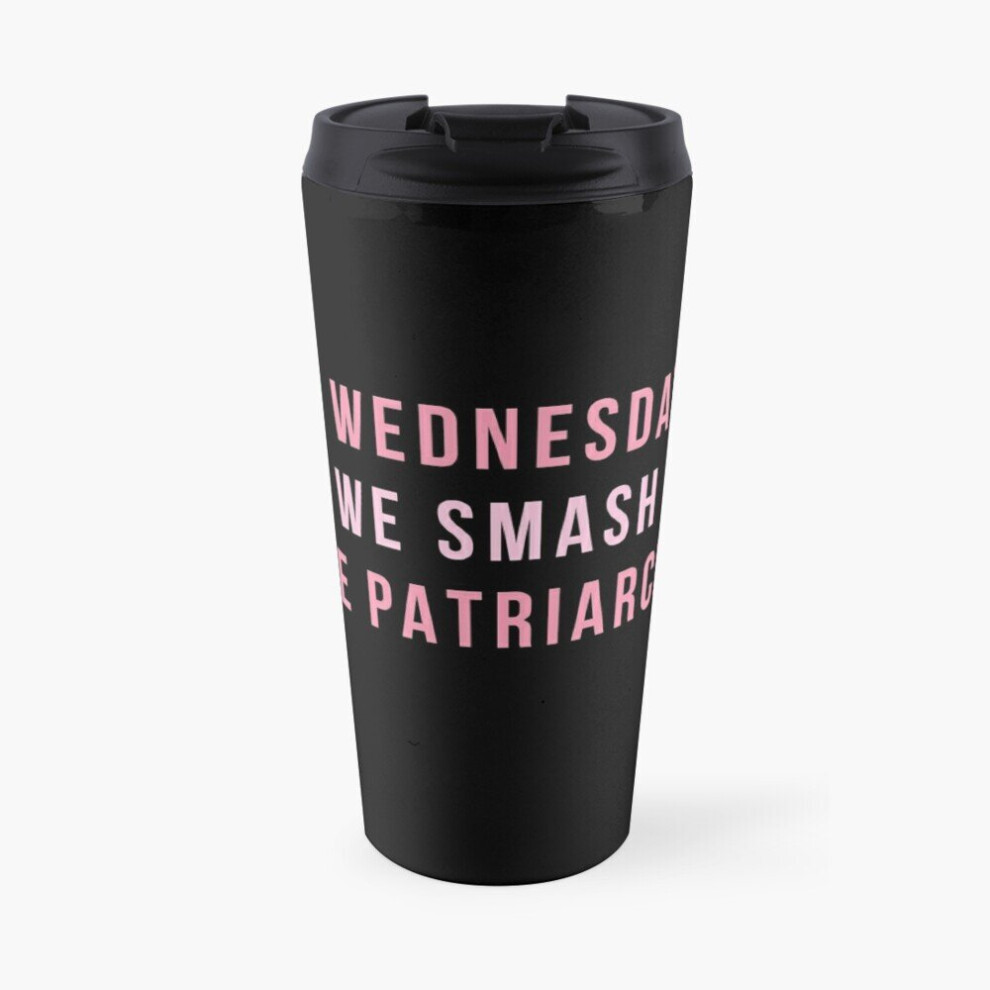 Famgem Insulated Travel Coffee Mug On Wednesdays We Smash The Patriarchy Stainless Steel Cup Tumbler 17Oz