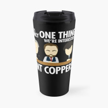 Insulated Travel Coffee Mug Line Of Duty Bent Coppers Stainless Steel Cup Tumbler 17oz
