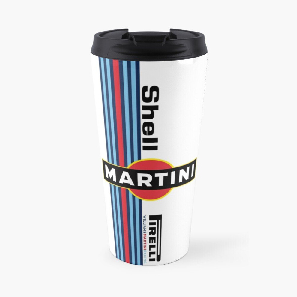 Insulated Travel Coffee Mug Martini Racing Stainless Steel Cup Tumbler 17oz