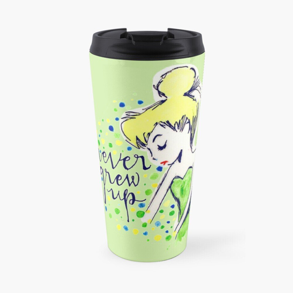 Insulated Travel Coffee Mug Never Grew Up Tink Colour Stainless Steel Cup Tumbler 17oz