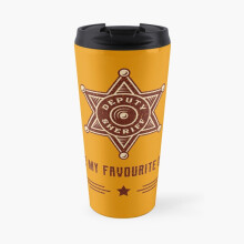 17oz Insulated Travel Mug - Toy Story Woody Deputy Sheriff Badge Ceramic-Interior Stainless Steel Cup with Leak-Proof Lid