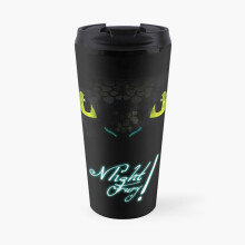 Toothless 17oz Insulated Travel Coffee Mug - Ceramic Interior, Double-Wall Stainless Steel, Leak-Proof Flip Lid