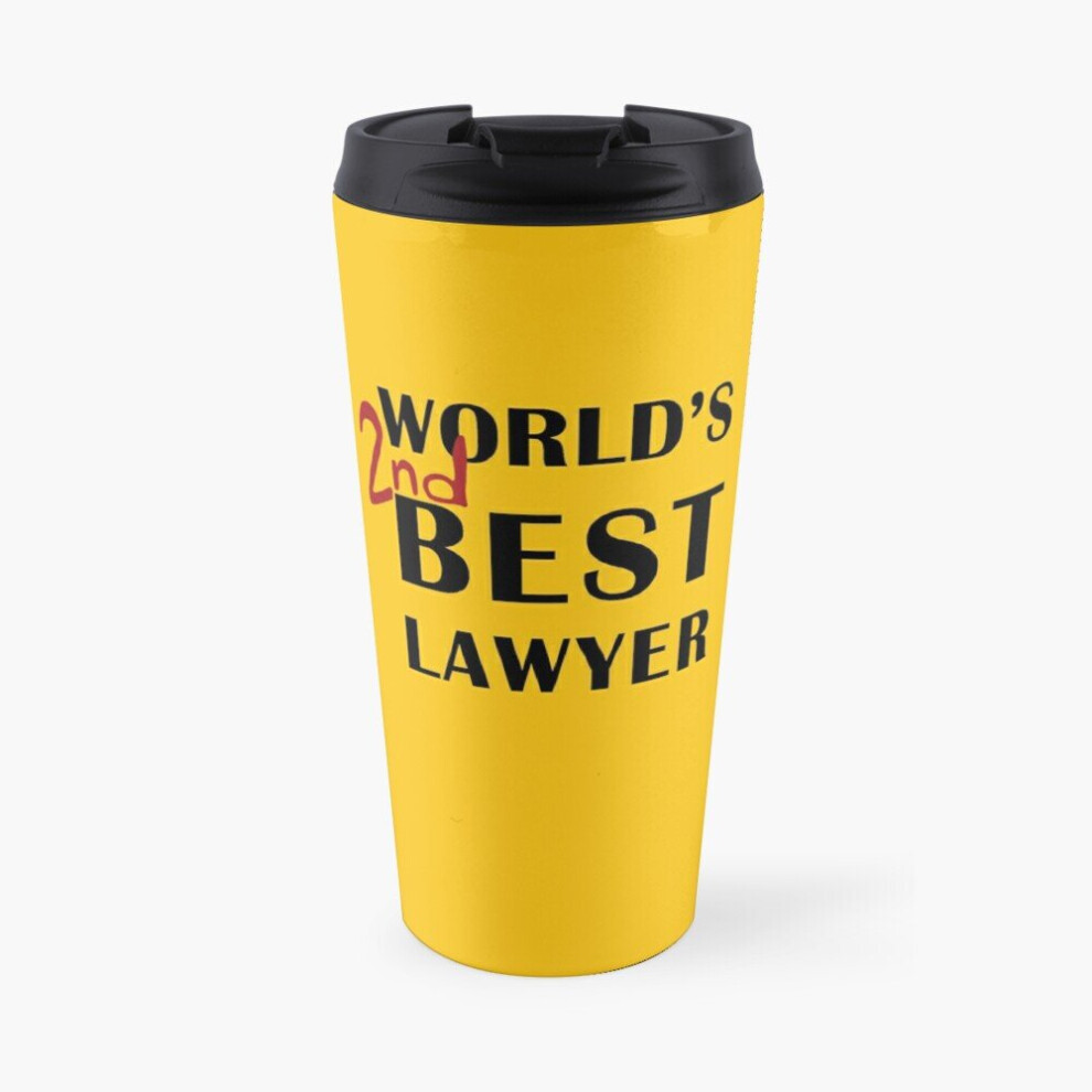 Insulated Travel Coffee Mug World's 2nd Best Lawyer Stainless Steel Cup Tumbler 17oz