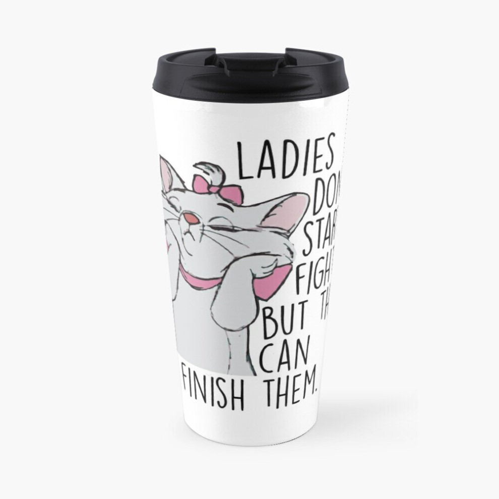 Insulated Travel Coffee Mug Aristocats Stainless Steel Cup Tumbler 17oz