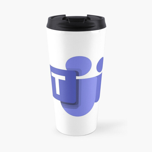 Insulated Travel Coffee Mug Microsoft Teams Logo Stainless Steel Cup ...