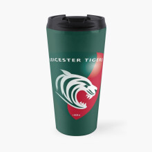Insulated Travel Coffee Mug The Leicester Tigers Icon Stainless Steel Cup Tumbler 17oz