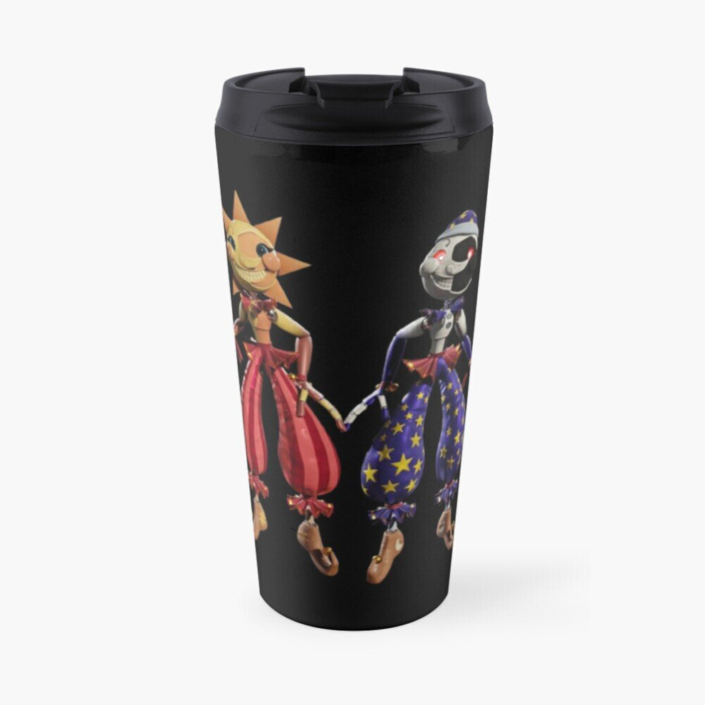Famgem Insulated Travel Coffee Mug Fnaf Sun And Moon Security Breach Moondrop Stainless Steel Cup Tumbler 17Oz