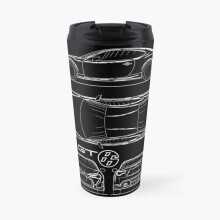 Insulated Travel Coffee Mug The GT86 Blueprint Stainless Steel Cup Tumbler 17oz
