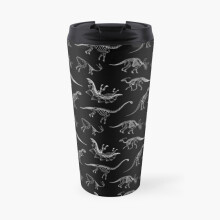Insulated Travel Coffee Mug Dinosaur Skeletons Stainless Steel Cup Tumbler 17oz