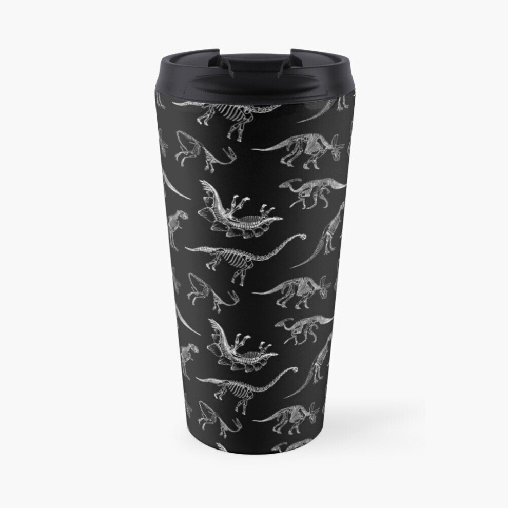 Famgem Insulated Travel Coffee Mug Dinosaur Skeletons Stainless Steel Cup Tumbler 17Oz