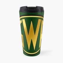 Insulated Travel Coffee Mug GWR Roundel or Shirt Button (1934- 1942) Stainless Steel Cup Tumbler 17oz