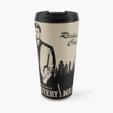 Insulated Travel Coffee Mug Richard Castle, Mystery Writer Stainless Steel Cup Tumbler 17oz