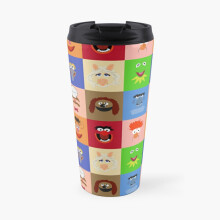 Insulated Travel Coffee Mug Muppets Stainless Steel Cup Tumbler 17oz