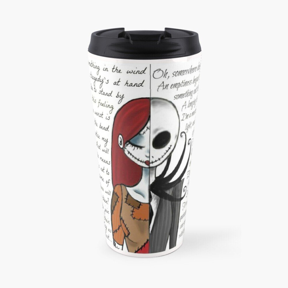 Insulated Travel Coffee Mug Nightmare Before Christmas Stainless Steel Cup Tumbler 17oz