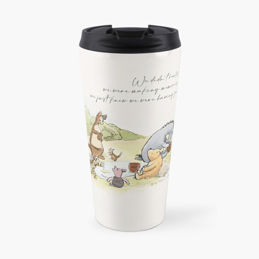 Famgem Insulated Travel Coffee Mug Kanga Roo Winnie The Pooh Piglet Eeyore Tigger Stainless Steel Cup Tumbler 17Oz