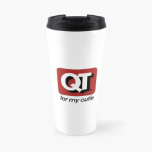 Insulated Travel Coffee Mug QuikTrip for my cutie ;) Stainless Steel Cup Tumbler 17oz