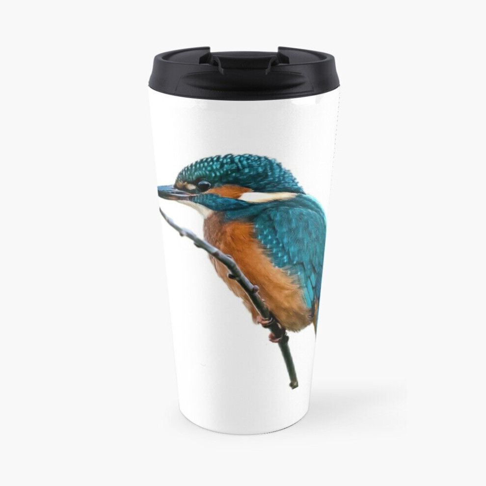 Insulated Travel Coffee Mug The Kingfisher Stainless Steel Cup Tumbler 17oz