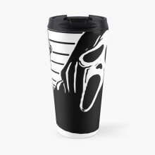 Insulated Travel Coffee Mug Ghost face horror movie Stainless Steel Cup Tumbler 17oz